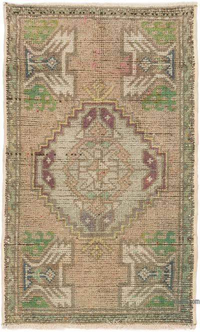 Alfombra Vintage Turca Anudada a Mano - 55 cm x 90 cm