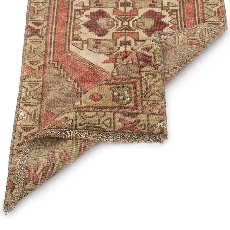 Alfombra Vintage Turca Anudada a Mano - 45 cm x 91 cm - K0074888