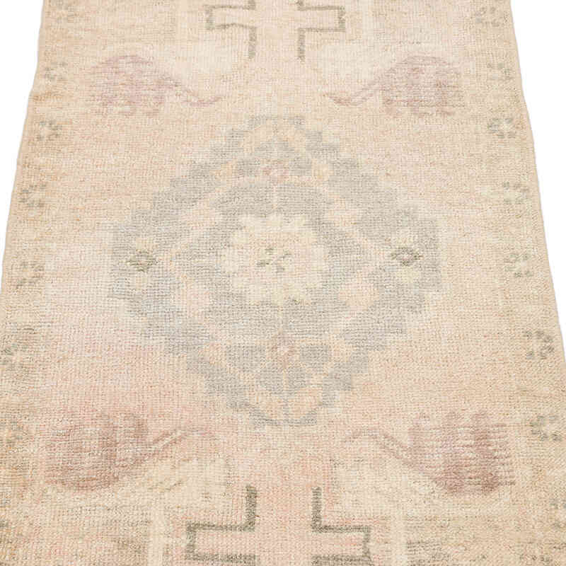 Alfombra Vintage Turca Anudada a Mano - 50 cm x 105 cm - K0074893
