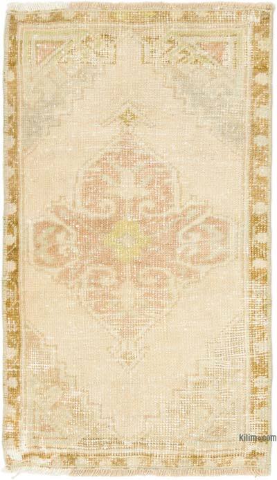 Alfombra Vintage Turca Anudada a Mano - 48 cm x 83 cm