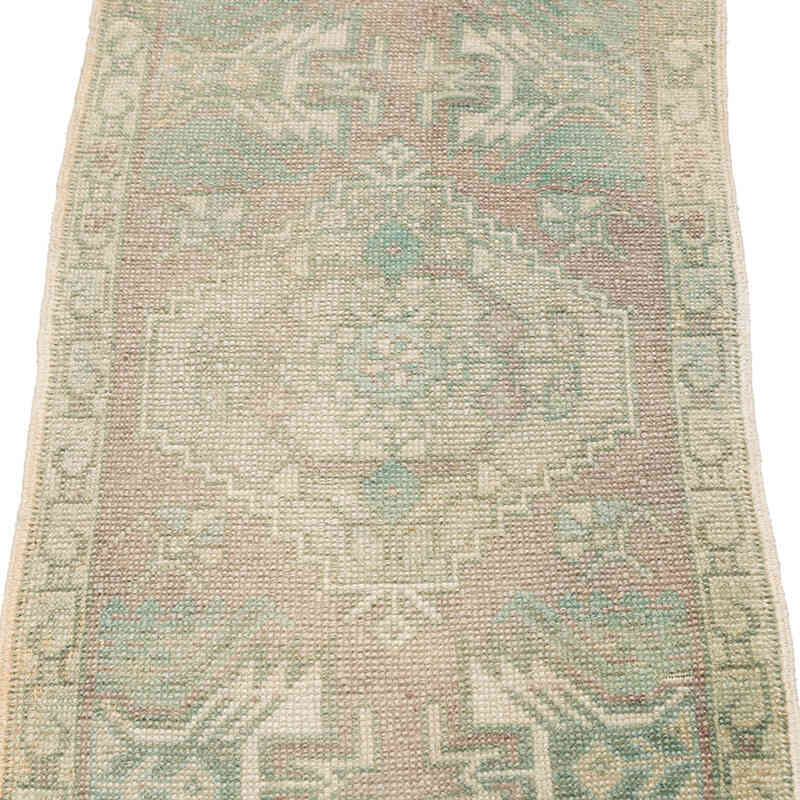 Alfombra Vintage Turca Anudada a Mano - 45 cm x 86 cm - K0074896