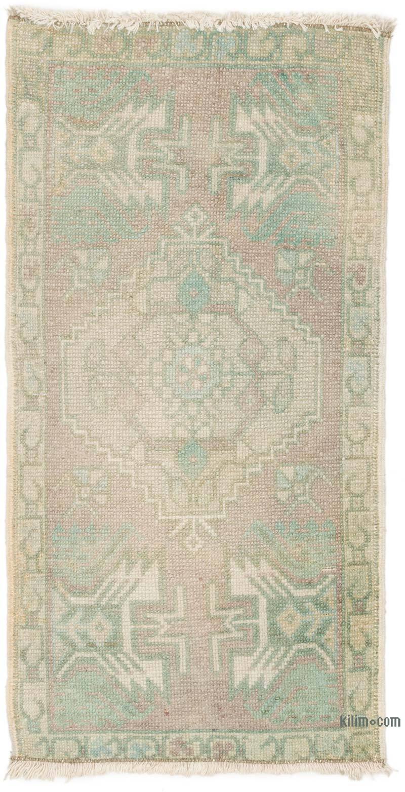 Alfombra Vintage Turca Anudada a Mano - 45 cm x 86 cm - K0074896