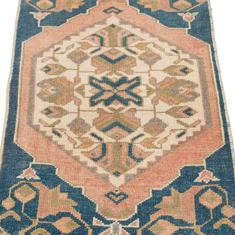 El Dokuma Vintage Halı - 49 cm x 104 cm - K0074904