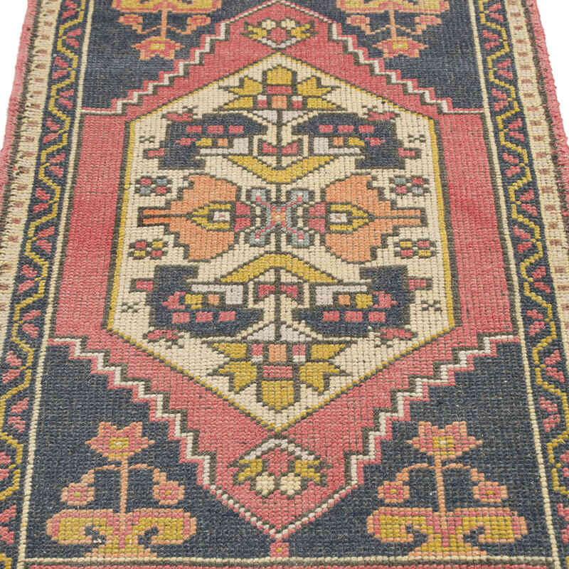 Alfombra Vintage Turca Anudada a Mano - 57 cm x 107 cm - K0074905