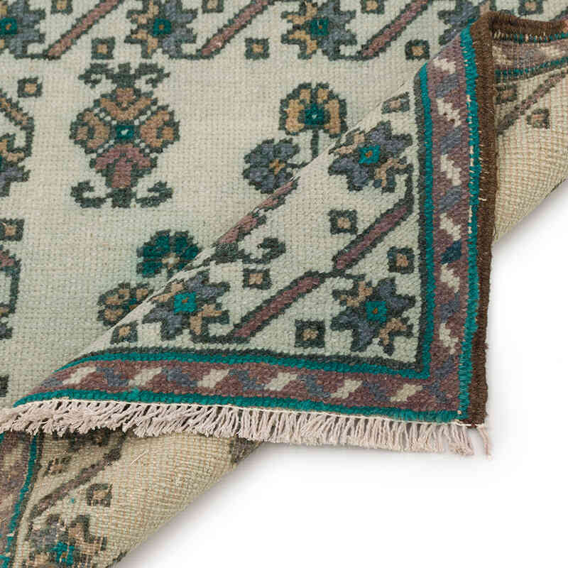 Vintage Turkish Hand-Knotted Rug - 1' 9" x 1' 8" (21" x 20") - K0074911