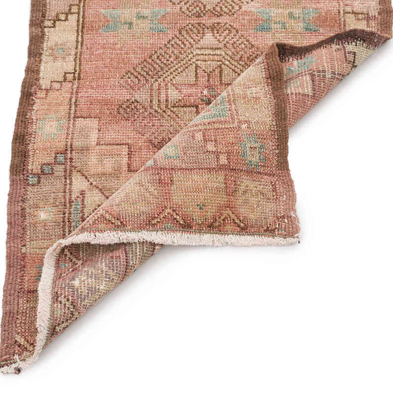 Alfombra Vintage Turca Anudada a Mano - 47 cm x 96 cm - K0074915