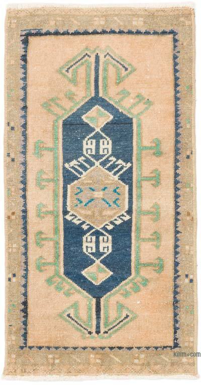 El Dokuma Vintage Halı - 44 cm x 85 cm