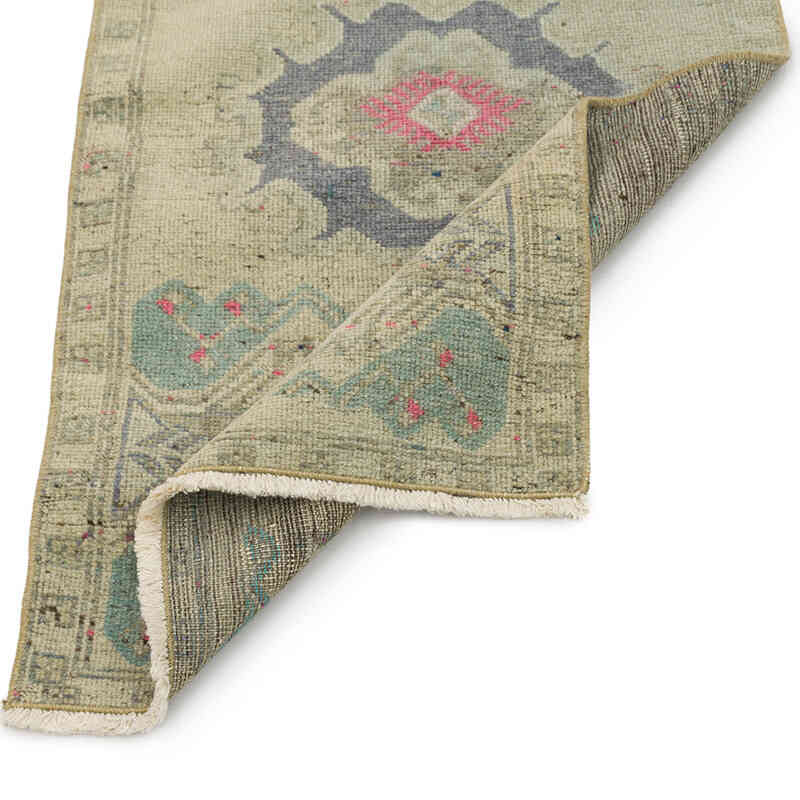 Alfombra Vintage Turca Anudada a Mano - 50 cm x 90 cm - K0074918
