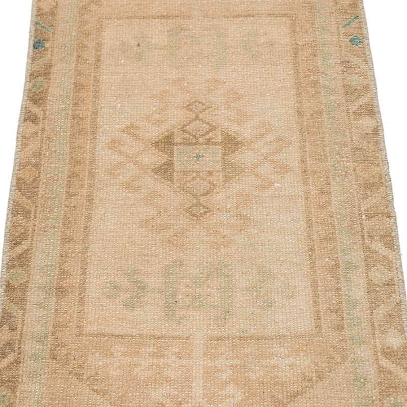 El Dokuma Vintage Halı - 43 cm x 104 cm - K0074919