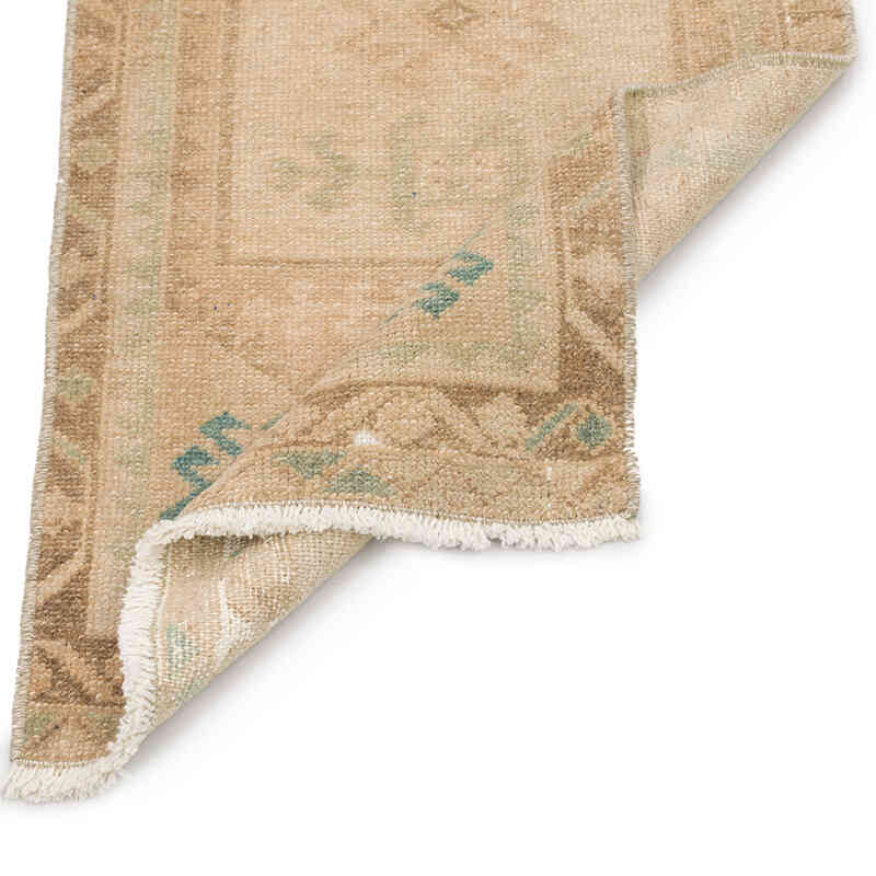 El Dokuma Vintage Halı - 43 cm x 104 cm - K0074919