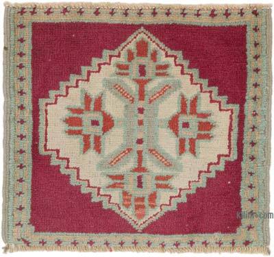 El Dokuma Vintage Halı - 50 cm x 45 cm