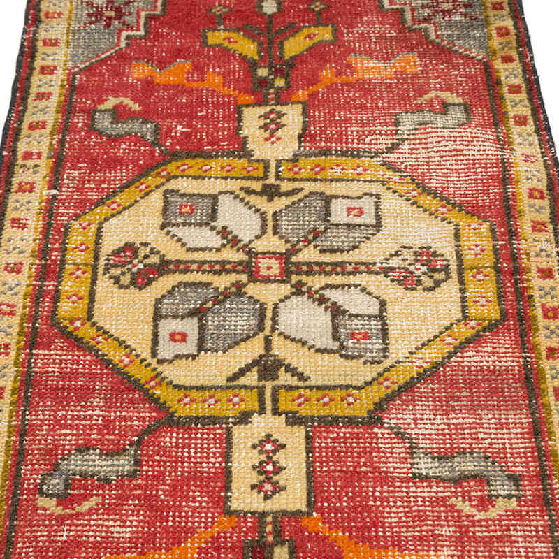 Alfombra Vintage Turca Anudada a Mano - 54 cm x 110 cm - K0074922
