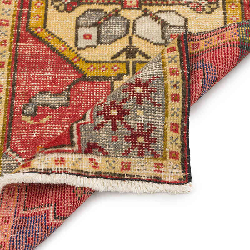 Alfombra Vintage Turca Anudada a Mano - 54 cm x 110 cm - K0074922