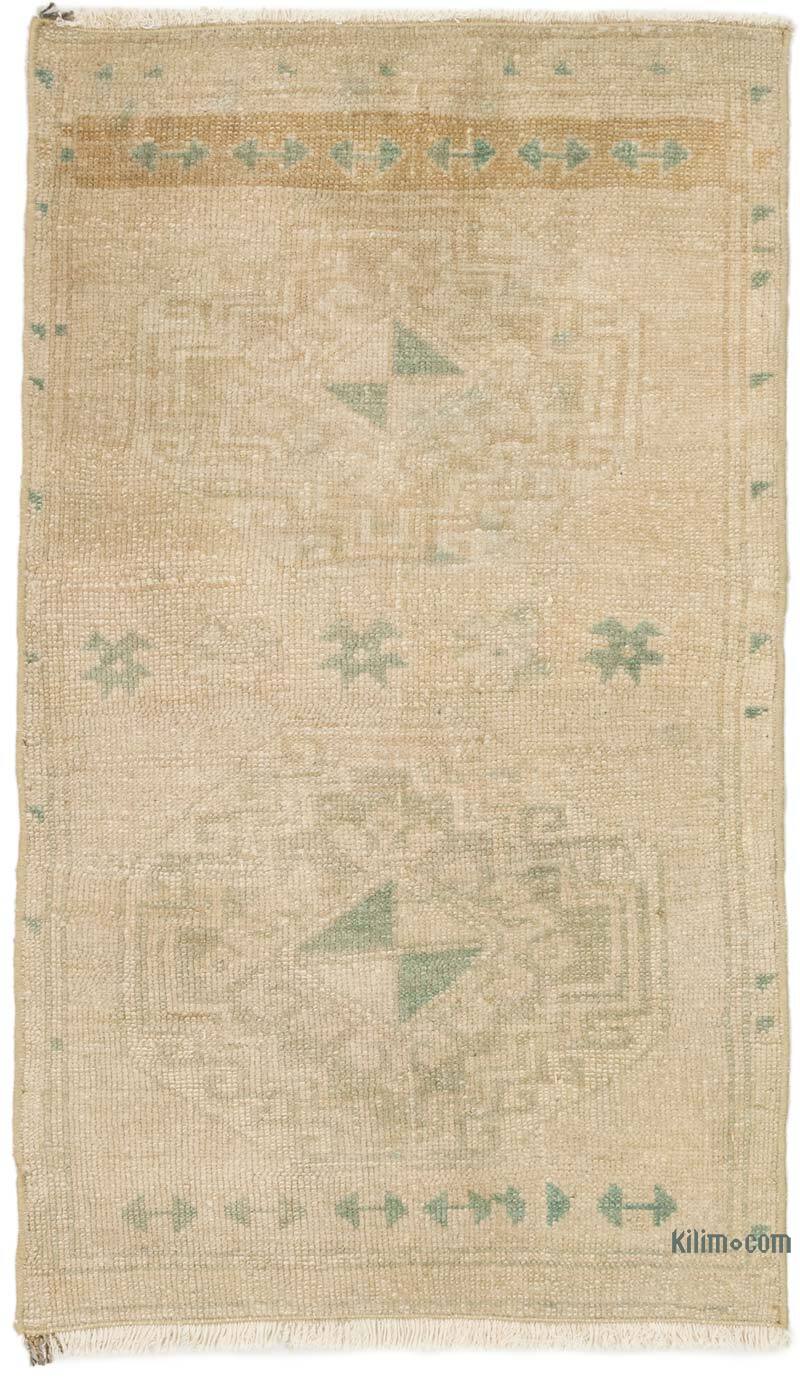 Vintage Turkish Hand-Knotted Rug - 1' 9" x 2' 11" (21" x 35") - K0074925