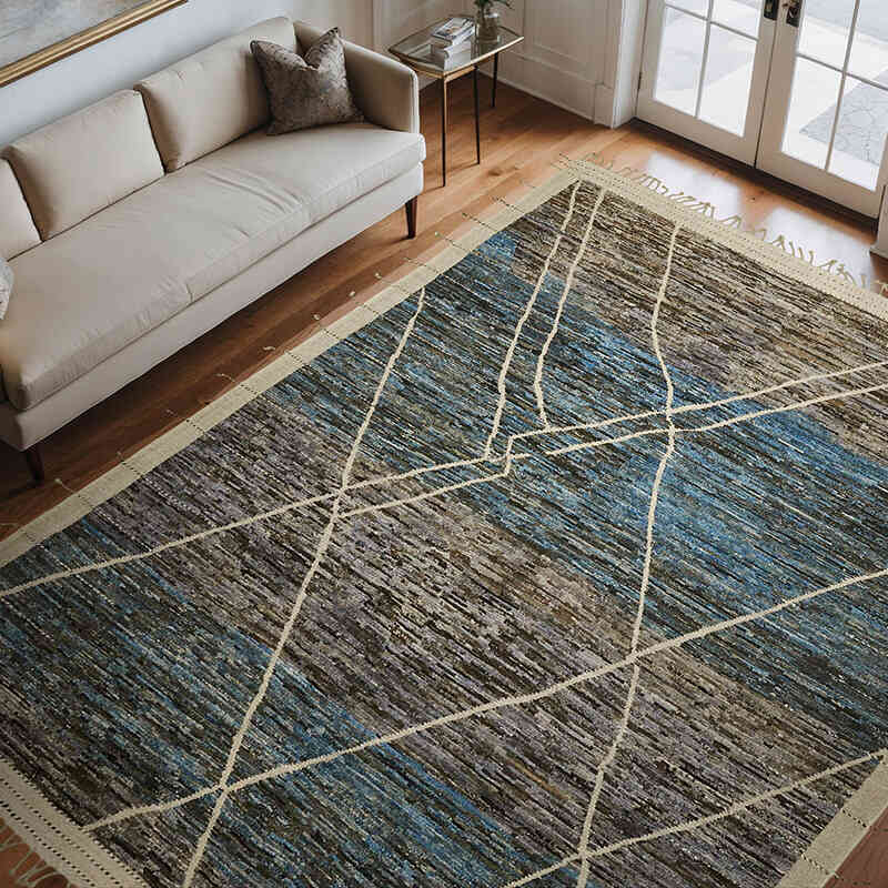 Yeni Fas Tarzi El Dokuma Hali - 280 cm x 363 cm - K0074928