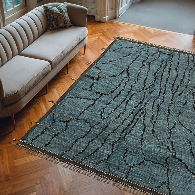 Yeni Fas Tarzi El Dokuma Hali - 250 cm x 310 cm - K0074951
