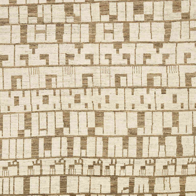 Nueva Alfombra Tejida a Mano de Estilo Marroquí - 278 cm x 396 cm - K0074960