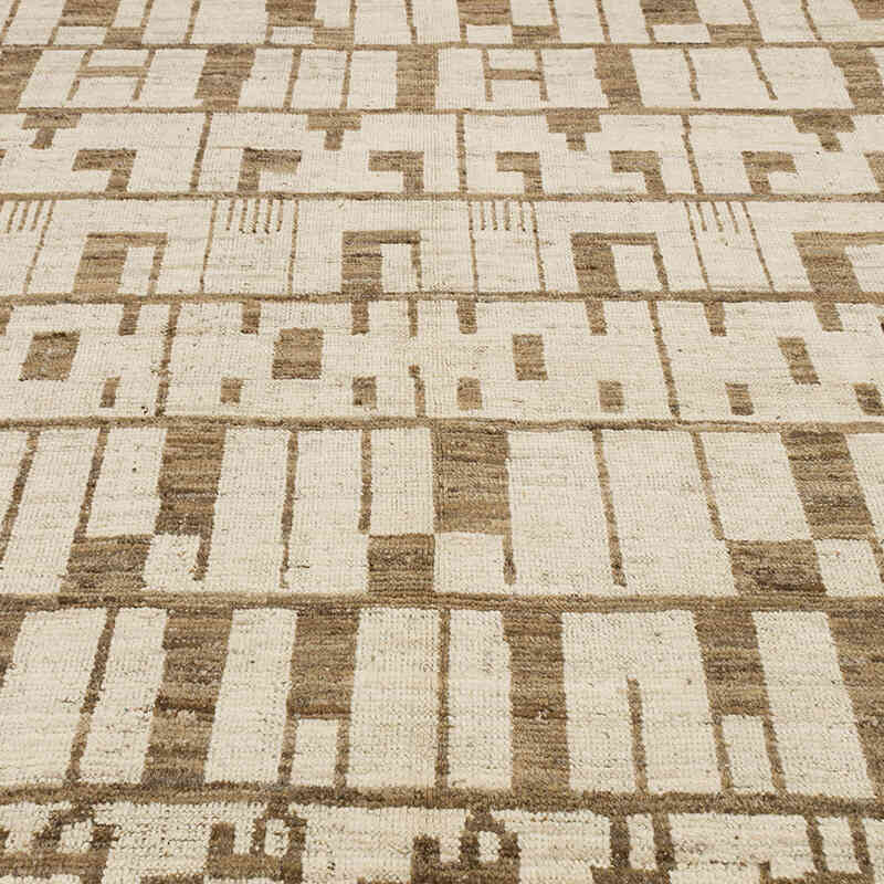 Nueva Alfombra Tejida a Mano de Estilo Marroquí - 278 cm x 396 cm - K0074960
