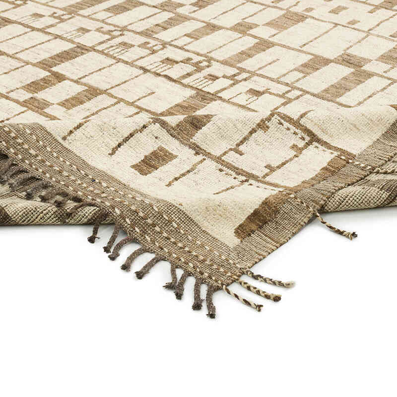 Nueva Alfombra Tejida a Mano de Estilo Marroquí - 278 cm x 396 cm - K0074960