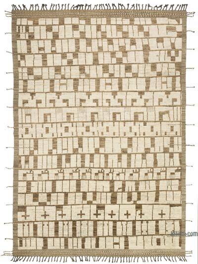 Nueva Alfombra Tejida a Mano de Estilo Marroquí - 278 cm x 396 cm