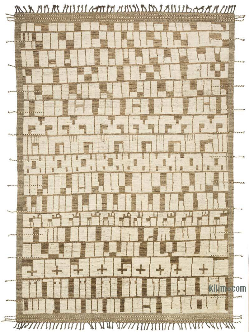 Nueva Alfombra Tejida a Mano de Estilo Marroquí - 278 cm x 396 cm - K0074960