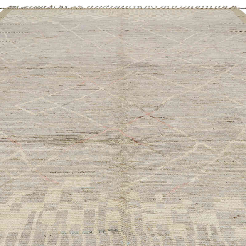 Nueva Alfombra Tejida a Mano de Estilo Marroquí - 290 cm x 374 cm - K0074962