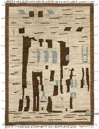 New Moroccan Style Hand-Knotted Rug - 9'  x 12' 5" (108" x 149")