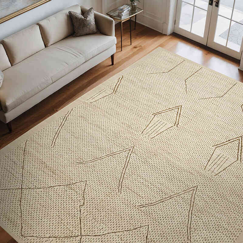 New Moroccan Style Hand-Knotted Rug - 10'  x 12' 2" (120" x 146") - K0074972