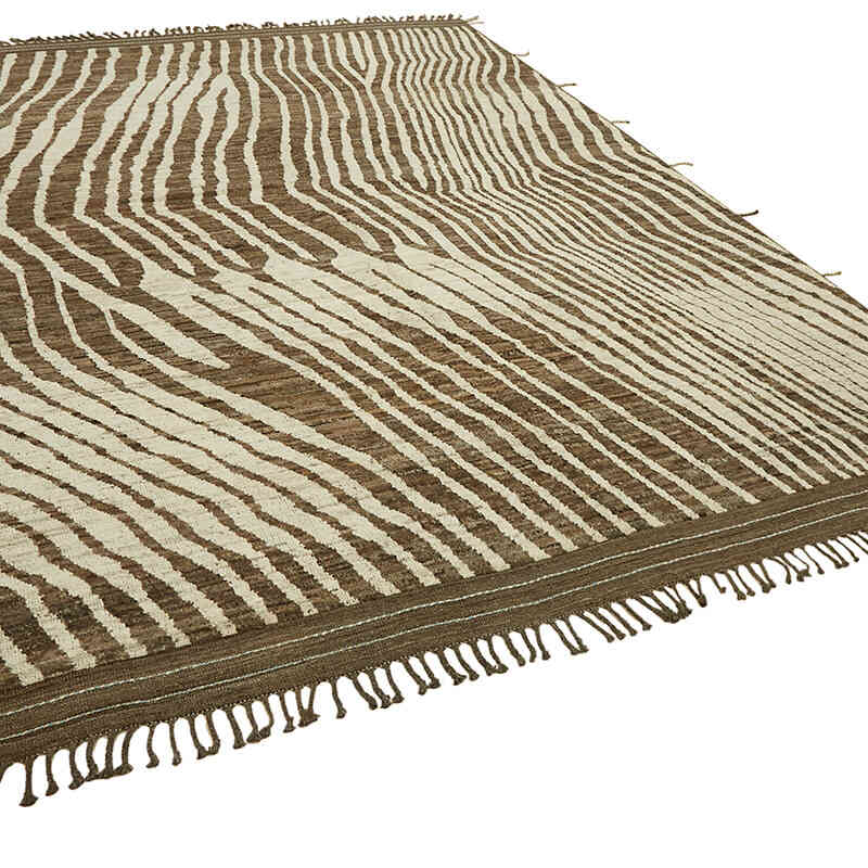 Nueva Alfombra Tejida a Mano de Estilo Marroquí - 286 cm x 370 cm - K0074974