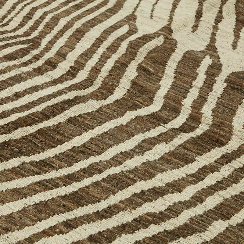 Nueva Alfombra Tejida a Mano de Estilo Marroquí - 286 cm x 370 cm - K0074974