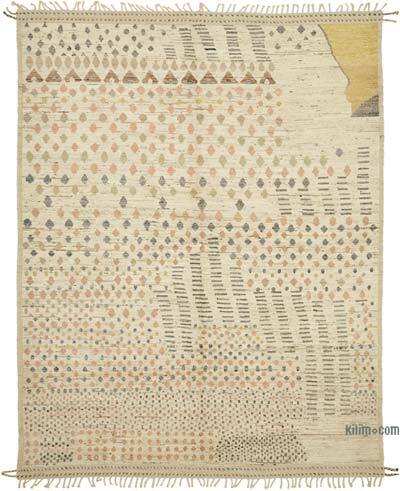 New Moroccan Style Hand-Knotted Rug - 9' 7" x 12' 4" (115" x 148")