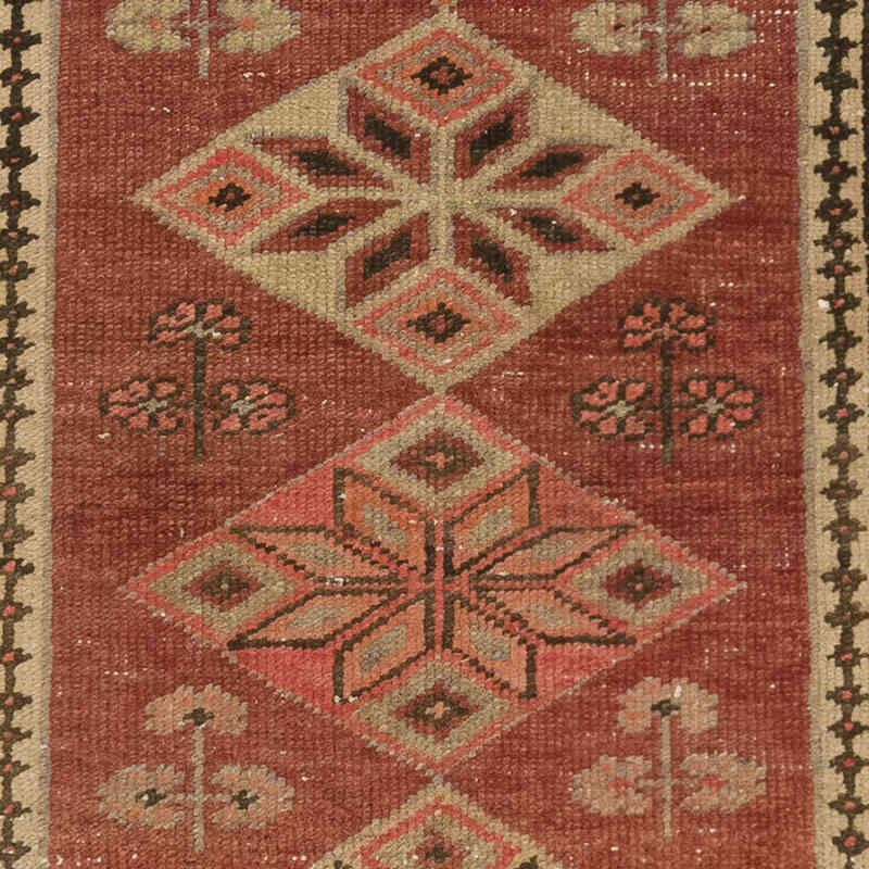 Vintage Tribal Runner Rug - 3' 3" x 11' 9" (39" x 141") - K0075020