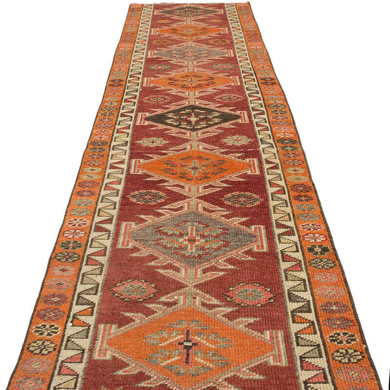 Alfombra Vintage de pasillo - 84 cm x 355 cm - K0075022