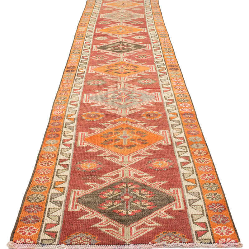 Alfombra Vintage de pasillo - 84 cm x 355 cm - K0075022