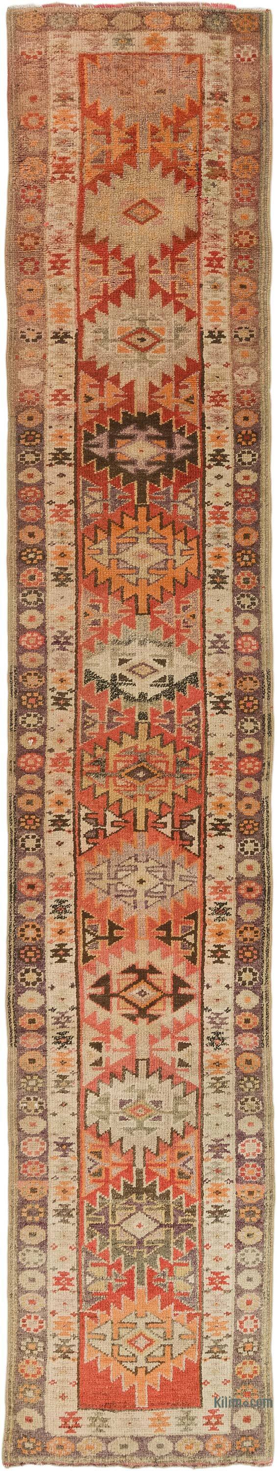 Alfombra Vintage de pasillo - 78 cm x 423 cm - K0075023