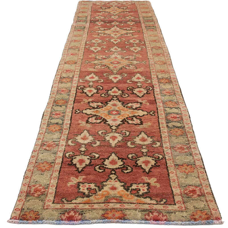 Vintage Tribal Runner Rug - 2' 7" x 10' 6" (31" x 126") - K0075025