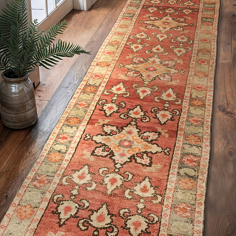 Vintage Tribal Runner Rug - 2' 7" x 10' 6" (31" x 126") - K0075025