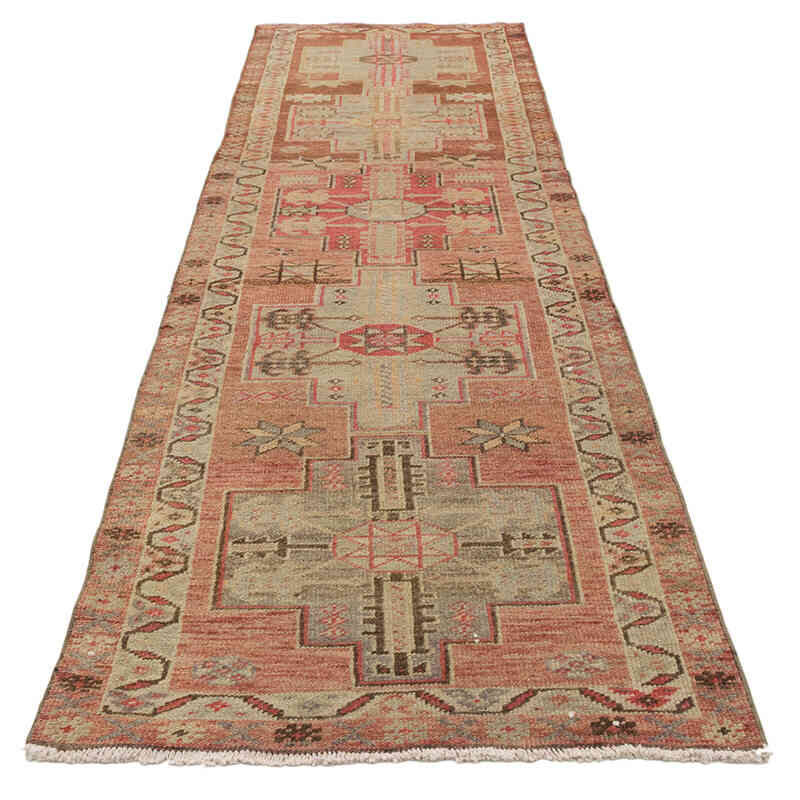 Vintage Tribal Runner Rug - 2' 9" x 9' 11" (33" x 119") - K0075030