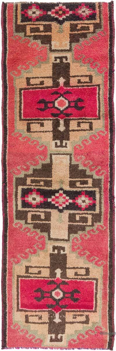 Vintage Tribal Runner Rug - 3' 4" x 10'  (40" x 120")