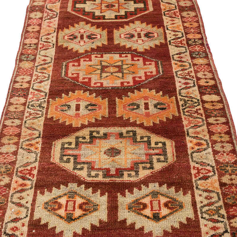 Vintage Tribal Runner Rug - 2' 11" x 11' 3" (35" x 135") - K0075045
