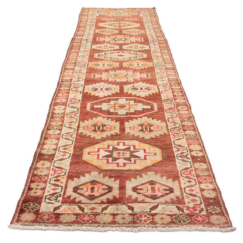 Vintage Tribal Runner Rug - 2' 11" x 11' 3" (35" x 135") - K0075045