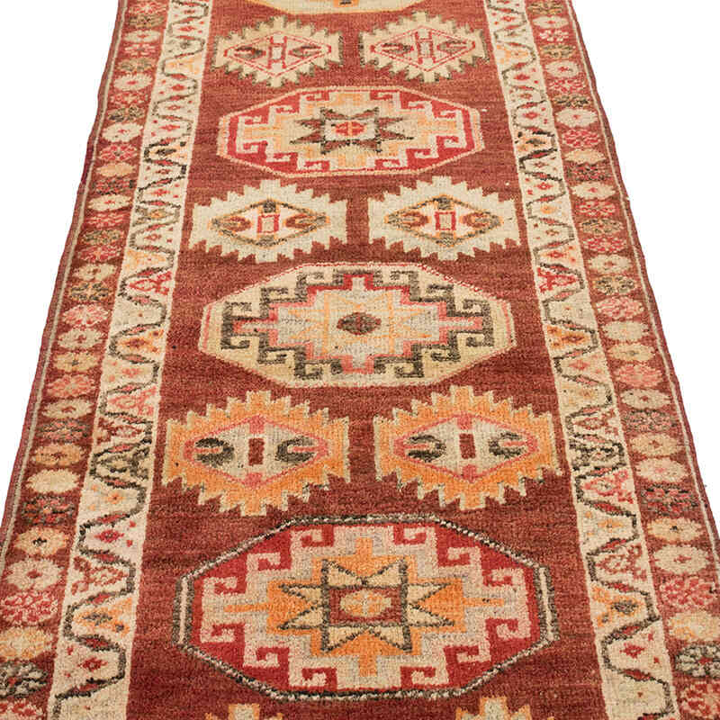 Vintage Tribal Runner Rug - 2' 11" x 11' 3" (35" x 135") - K0075045