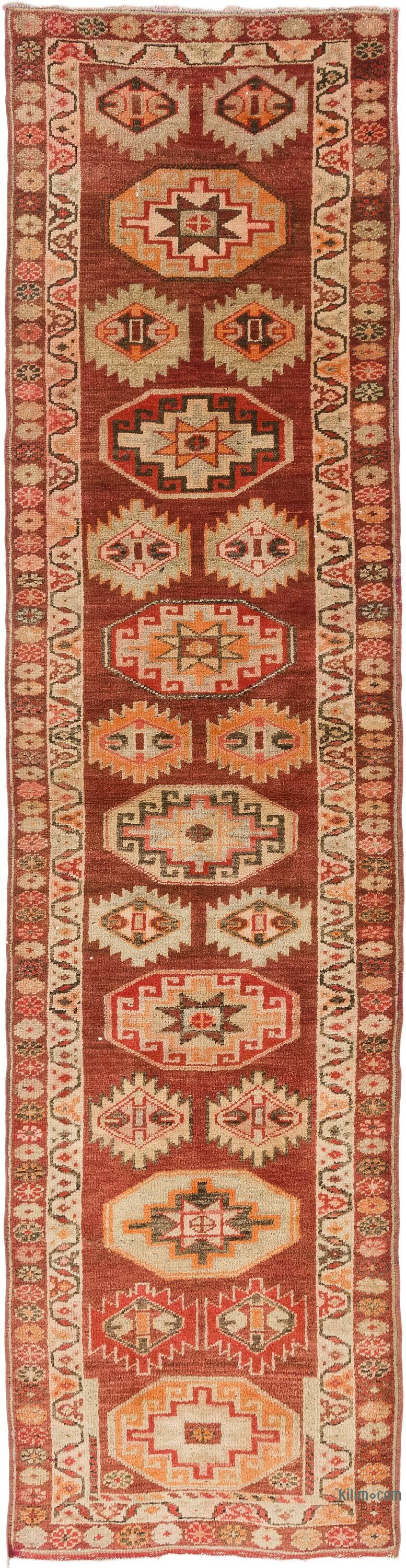 Vintage Tribal Runner Rug - 2' 11" x 11' 3" (35" x 135") - K0075045