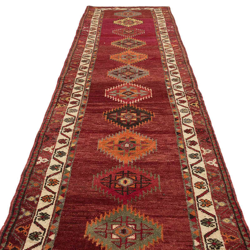 Alfombra Vintage de pasillo - 92 cm x 361 cm - K0075048