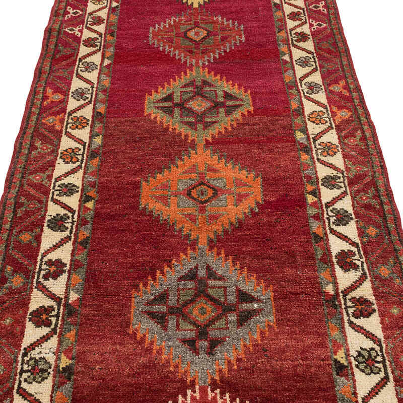 Alfombra Vintage de pasillo - 92 cm x 361 cm - K0075048