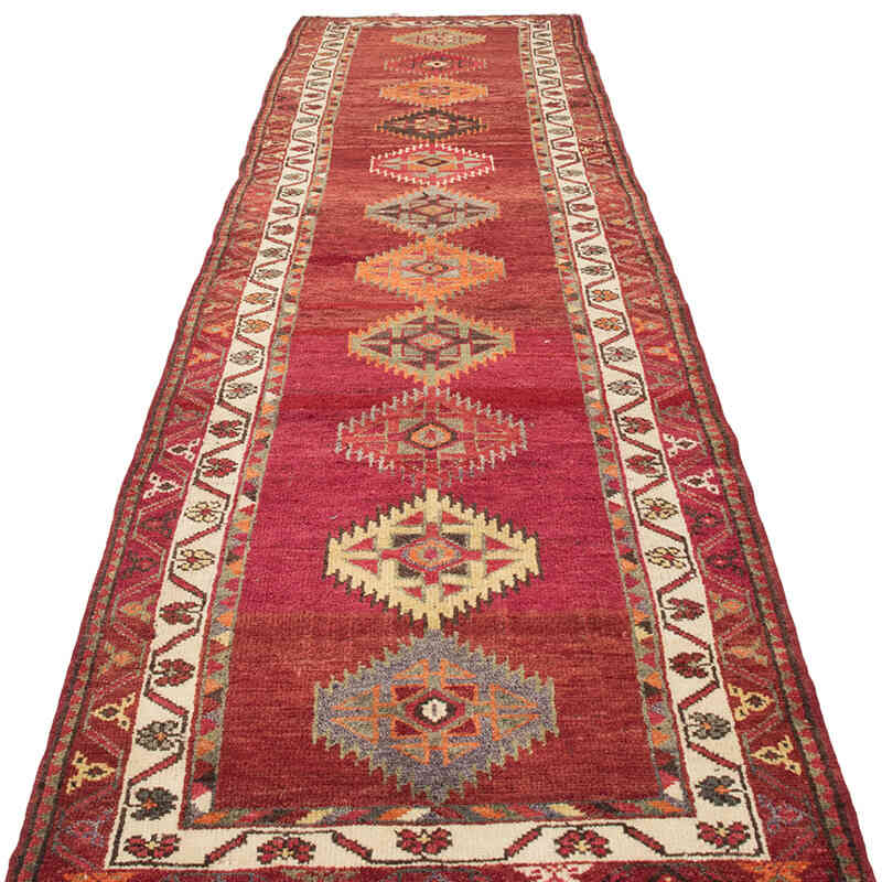 Alfombra Vintage de pasillo - 92 cm x 361 cm - K0075048
