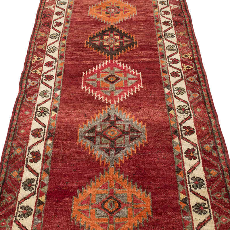 Alfombra Vintage de pasillo - 92 cm x 361 cm - K0075048