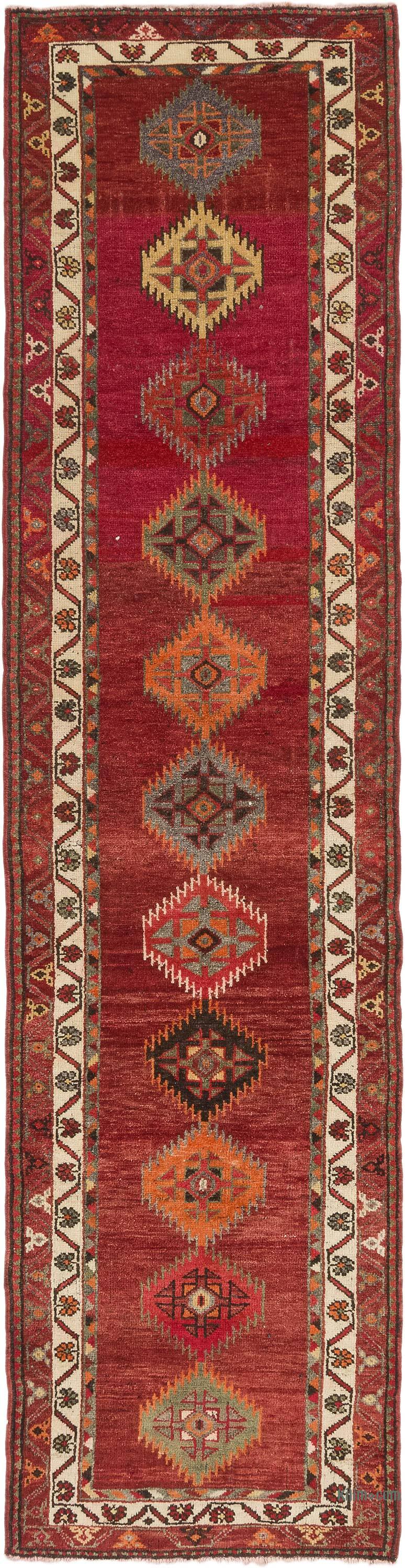 Alfombra Vintage de pasillo - 92 cm x 361 cm - K0075048