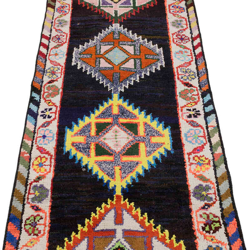 Vintage Tribal Runner Rug - 2' 3" x 11' 4" (27" x 136") - K0075050