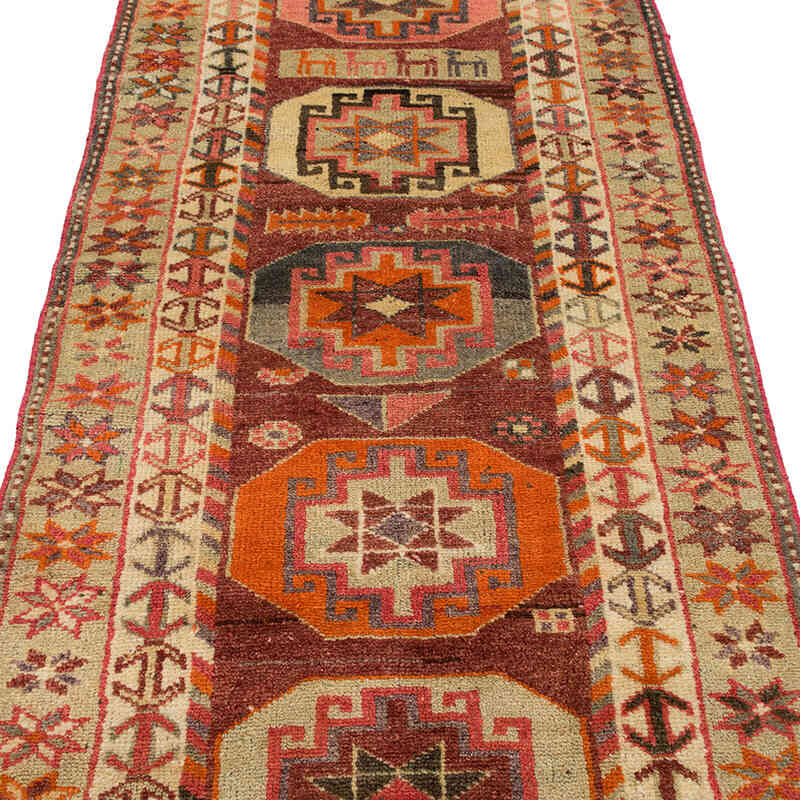 Vintage Tribal Runner Rug - 2' 11" x 13' 9" (35" x 165") - K0075051